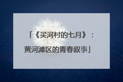 《买河村的七月》：黄河滩区的青春叙事