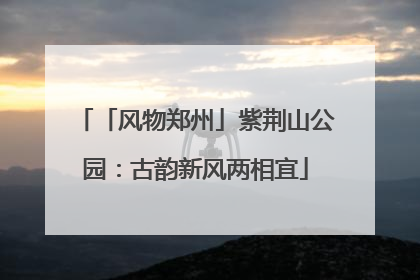 「风物郑州」紫荆山公园：古韵新风两相宜