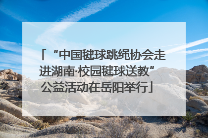 “中国毽球跳绳协会走进湖南·校园毽球送教”公益活动在岳阳举行