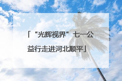 “光辉视界”七一公益行走进河北顺平