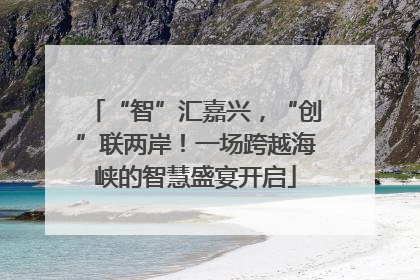 “智”汇嘉兴，“创”联两岸！一场跨越海峡的智慧盛宴开启