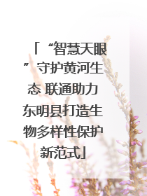 “智慧天眼”守护黄河生态 联通助力东明县打造生物多样性保护新范式