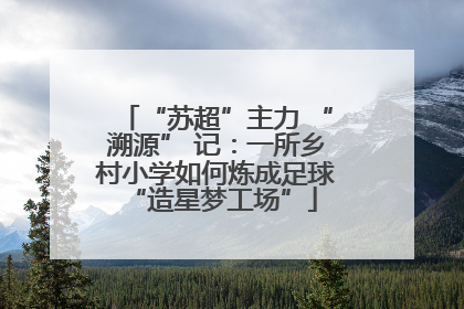 “苏超”主力 “溯源” 记：一所乡村小学如何炼成足球 “造星梦工场”