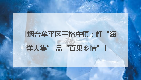 烟台牟平区王格庄镇：赶“海洋大集” 品“百果乡情”
