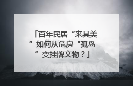 百年民居“来其美”如何从危房“孤岛”变挂牌文物？
