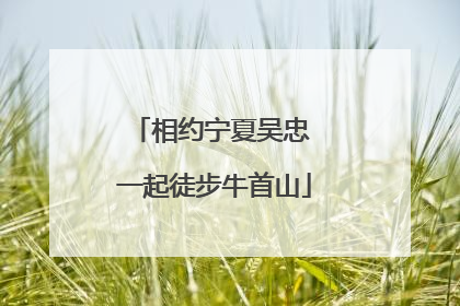 相约宁夏吴忠 一起徒步牛首山