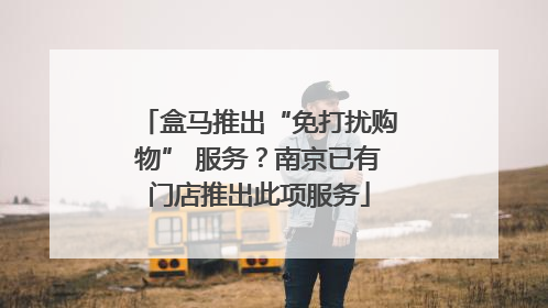 盒马推出“免打扰购物” 服务？南京已有门店推出此项服务