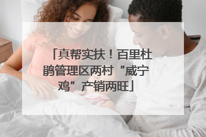 真帮实扶！百里杜鹃管理区两村“威宁鸡”产销两旺