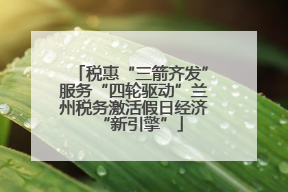 税惠“三箭齐发”服务“四轮驱动”兰州税务激活假日经济“新引擎”