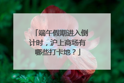 端午假期进入倒计时，沪上商场有哪些打卡地？