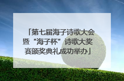 第七届海子诗歌大会暨“海子杯”诗歌大奖赛颁奖典礼成功举办