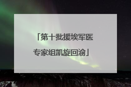 第十批援埃军医专家组凯旋回渝
