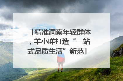精准洞察年轻群体，羊小咩打造“一站式品质生活”新范