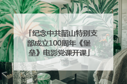 纪念中共韶山特别支部成立100周年《堡垒》电影党课开课