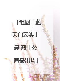 组图｜蓝天白云头上悬 烈士公园最出片