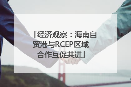 经济观察：海南自贸港与RCEP区域合作互促共进