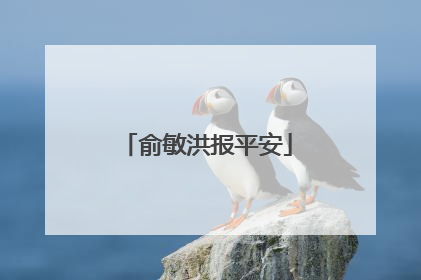 俞敏洪报平安