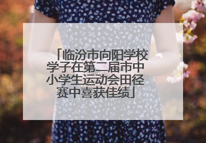 临汾市向阳学校学子在第二届市中小学生运动会田径赛中喜获佳绩