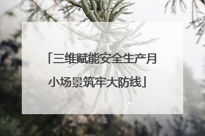 三维赋能安全生产月 小场景筑牢大防线