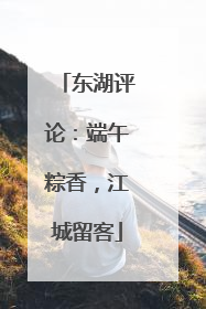 东湖评论：端午粽香，江城留客