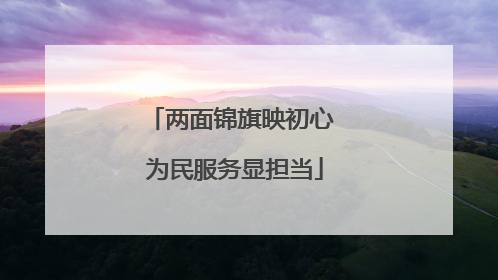两面锦旗映初心 为民服务显担当