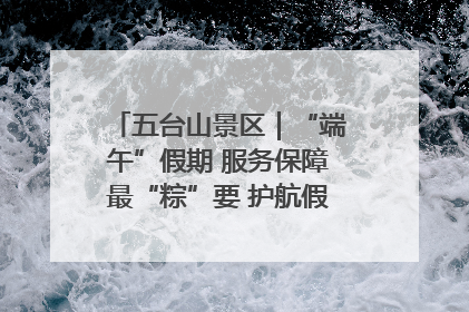 五台山景区｜“端午”假期 服务保障最“粽”要 护航假期“不打烊”