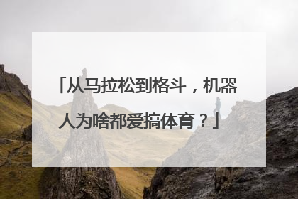 从马拉松到格斗，机器人为啥都爱搞体育？