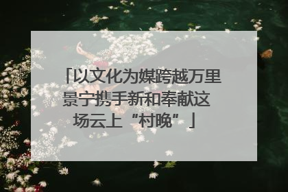 以文化为媒跨越万里 景宁携手新和奉献这场云上“村晚”