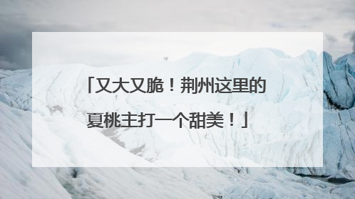 又大又脆！荆州这里的夏桃主打一个甜美！