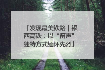 发现最美铁路｜银西高铁：以“笛声”独特方式缅怀先烈