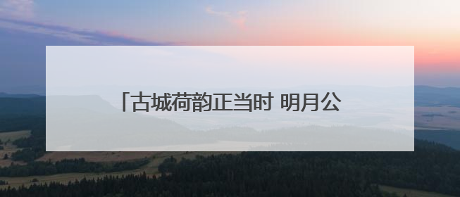 古城荷韵正当时 明月公园邀您共赏“别样红”