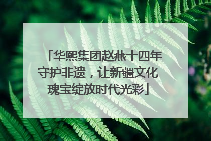 华熙集团赵燕十四年守护非遗，让新疆文化瑰宝绽放时代光彩