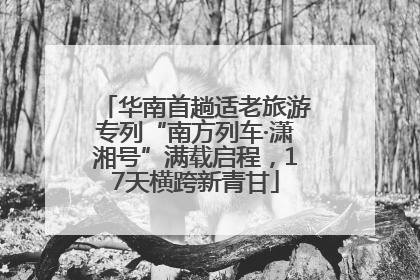 华南首趟适老旅游专列“南方列车·潇湘号”满载启程，17天横跨新青甘