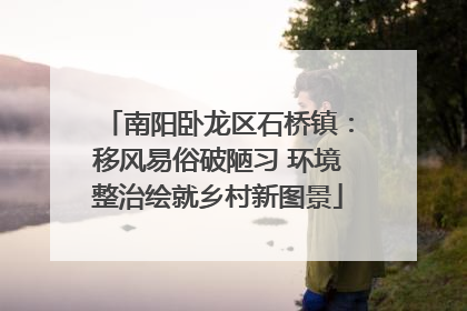 南阳卧龙区石桥镇：移风易俗破陋习 环境整治绘就乡村新图景