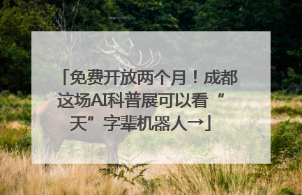 免费开放两个月！成都这场AI科普展可以看“天”字辈机器人→