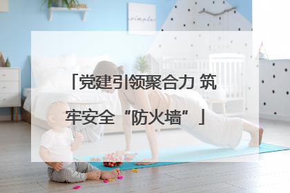 党建引领聚合力 筑牢安全“防火墙”