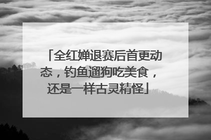 全红婵退赛后首更动态，钓鱼遛狗吃美食，还是一样古灵精怪