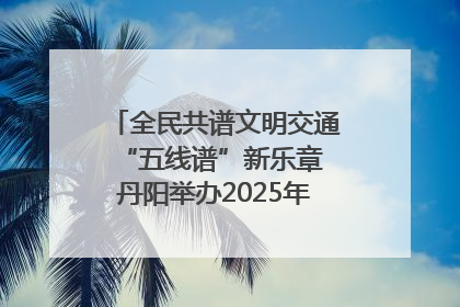 全民共谱文明交通“五线谱”新乐章 丹阳举办2025年“文明交通 同心同行”主题宣传活动