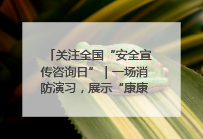 关注全国“安全宣传咨询日”｜一场消防演习，展示“康康”应急实力