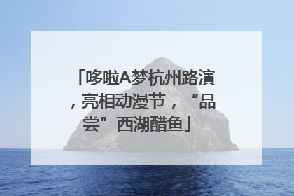 哆啦A梦杭州路演，亮相动漫节，“品尝”西湖醋鱼