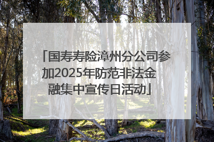 国寿寿险漳州分公司参加2025年防范非法金融集中宣传日活动