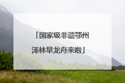 国家级非遗鄂州泽林旱龙舟来啦