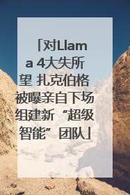 对Llama 4大失所望 扎克伯格被曝亲自下场组建新“超级智能”团队
