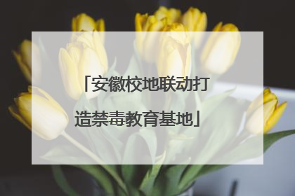 安徽校地联动打造禁毒教育基地