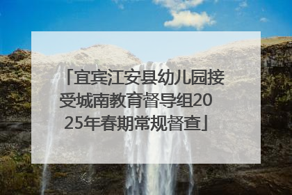 宜宾江安县幼儿园接受城南教育督导组2025年春期常规督查