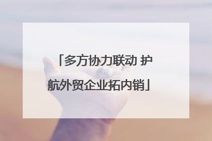 多方协力联动 护航外贸企业拓内销