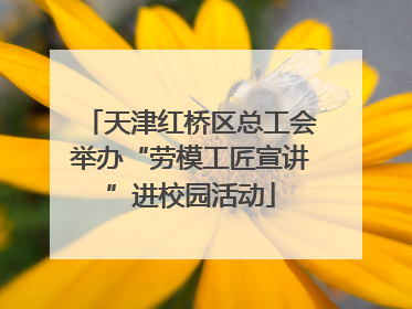 天津红桥区总工会举办“劳模工匠宣讲”进校园活动