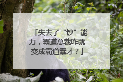 失去了“钞”能力，霸道总裁咋就变成霸道蠢才？