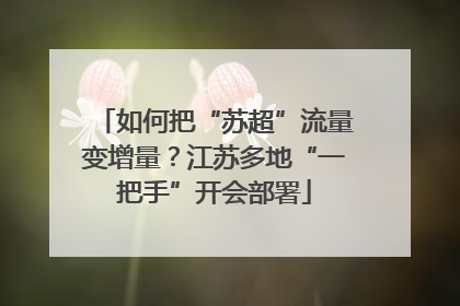 如何把“苏超”流量变增量？江苏多地“一把手”开会部署