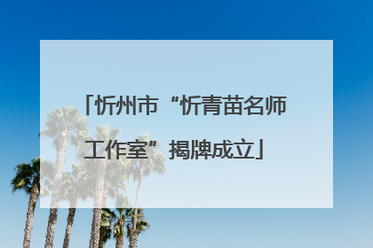 忻州市“忻青苗名师工作室”揭牌成立